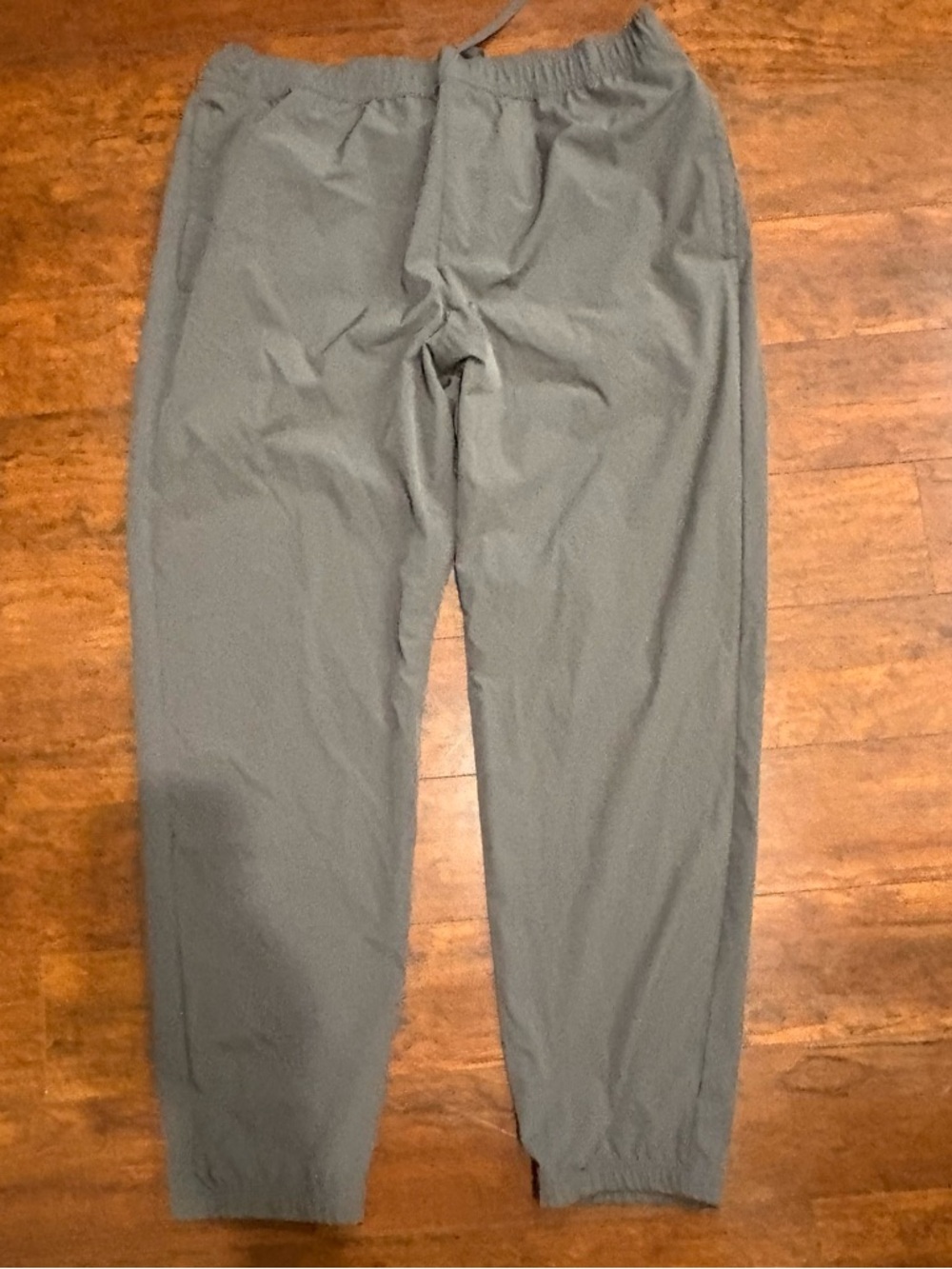 Soybu Men’s Gray Elastic-Waist Casual Pants
